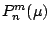 $P_n^m(\mu)$