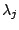 $\displaystyle \lambda_j$