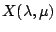 $X(\lambda ,\mu )$